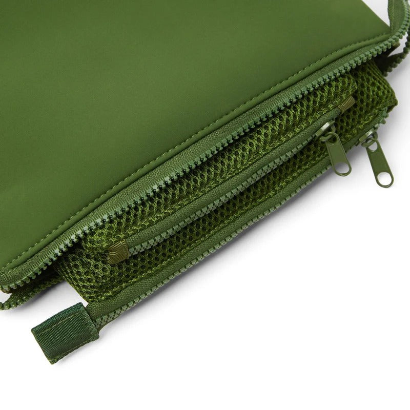 3-Piece Neoprene Waterproof Cosmetic Green Bag